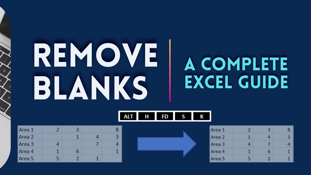 3 WAYS TO REMOVE BLANK CELLS OR EMPTY CELLS