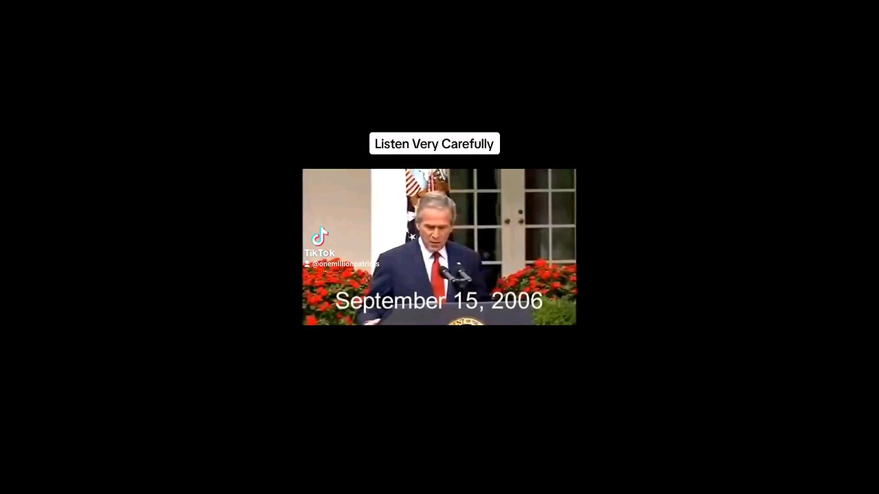 CIA George Bush 9/11 Speech