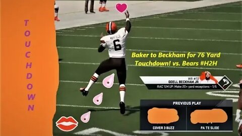 Odell Beckham Jr 76 Yard TD #Browns #Madden20 #H2H #OdellBeckhamJr