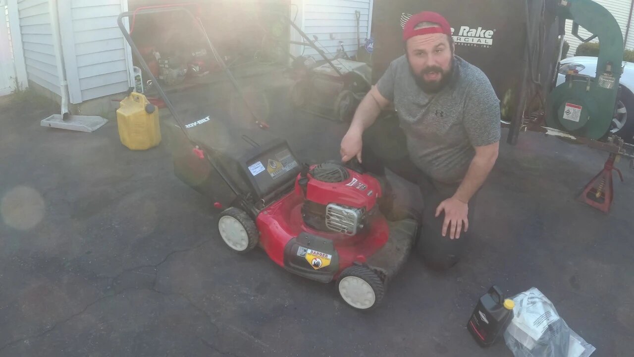 $50 Troy Bilt Lawn Mower Plastic Biggs and Stratton Carb No Start How to FIX MTD Yard Machines Husqv