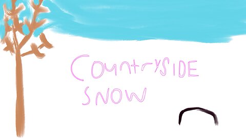Countryside snow
