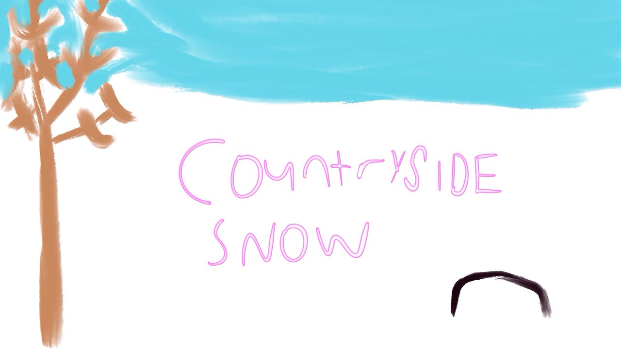 Countryside snow