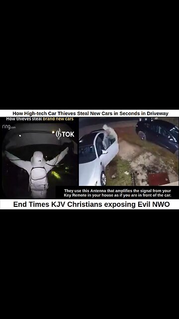 How High-tech Car Thieves Steal New Cars in Seconds in Driveway