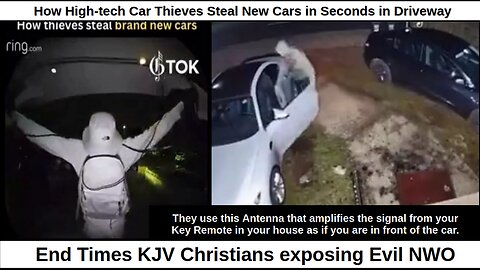 How High-tech Car Thieves Steal New Cars in Seconds in Driveway