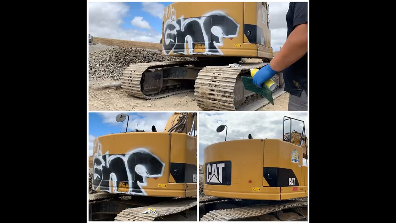 CAT Graffiti Removal with City Restore