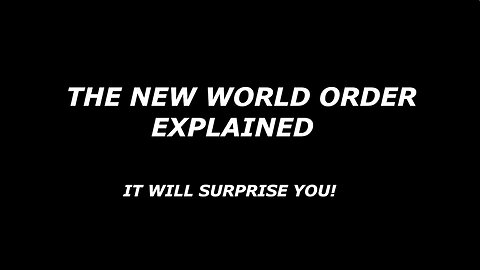 The NWO explained