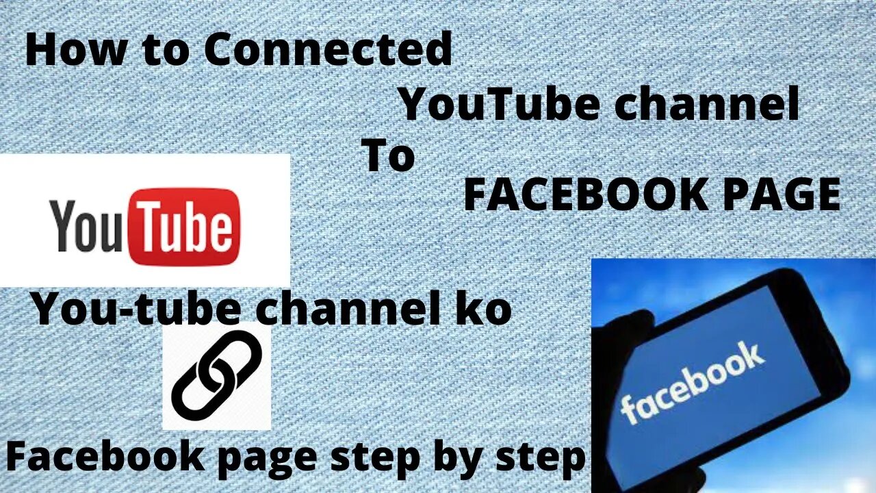 How do I link my YouTube channel to my Facebook business pagec