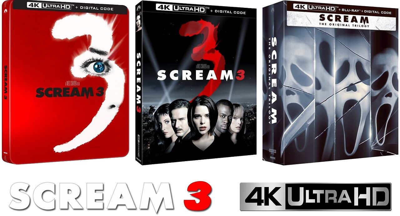 Scream 3 [4K UHD SteelBook | Amaray | 3-Movie Collection]