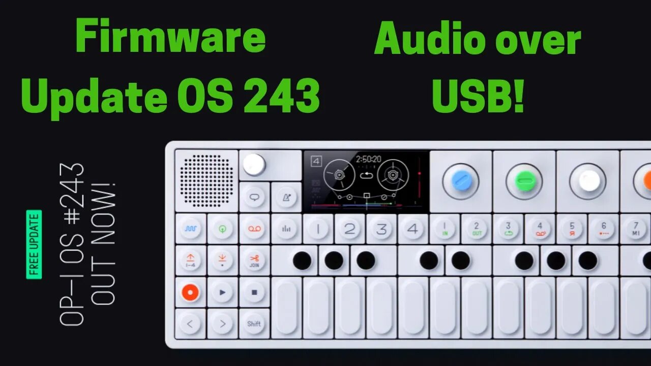 Teenage Engineering OP-1 - Audio over USB - Firmware update OS 243