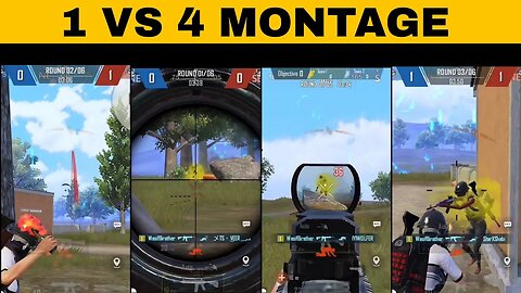 Pubg Mobile (1 vs 3)Or (1 vs 4) Montage #pubgmobile #pubgmobileindia #gaming #trending #shorts