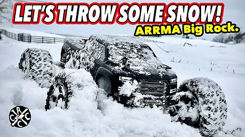 Let's Throw Some Snow!!! ARRMA Big Rock Snow Bash