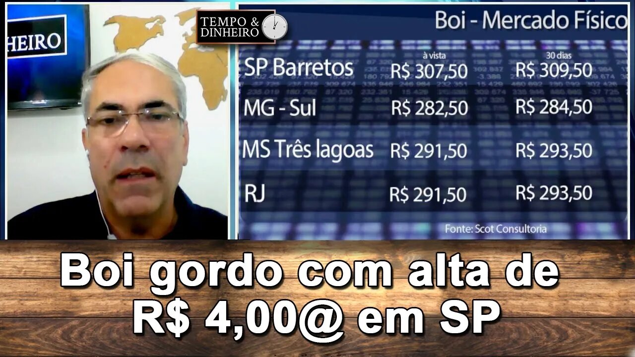 Boi gordo com escalas curtas e alta de R$ 4,00@ em SP e no curto prazo na B3