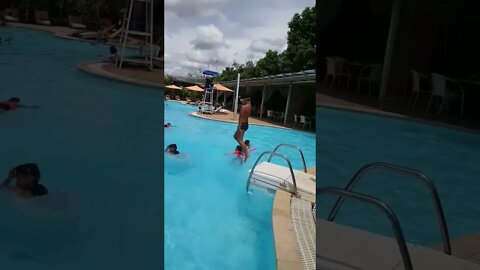 at swimming pool