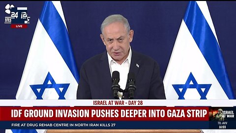 Netanyahu delivers a speech following humanitarian pauses discussions with U.S