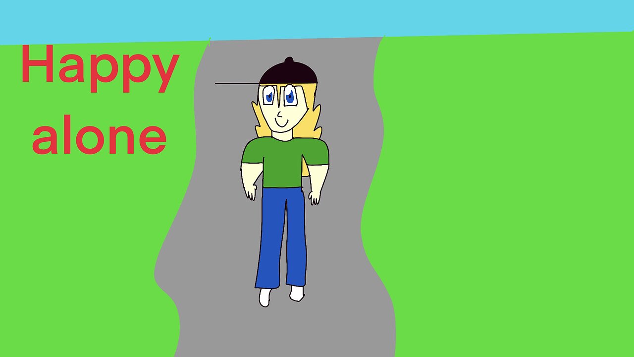 Happy alone