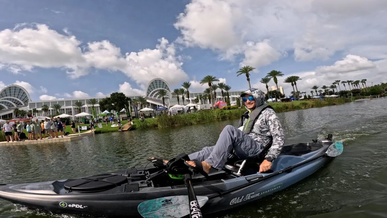 iCast 2023 Regular Pedal Kayaks Dead NOW!? Old Town Bigwater ePDL 132s Water Demo plus Race