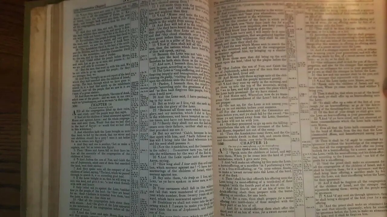 Numbers15 Bible Reading 05October