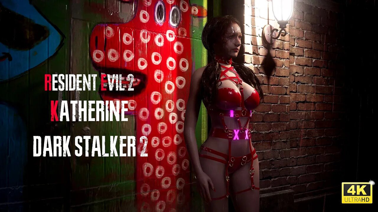 Resident Evil 2 Remake Katherine Dark Stalker 2 [4K]