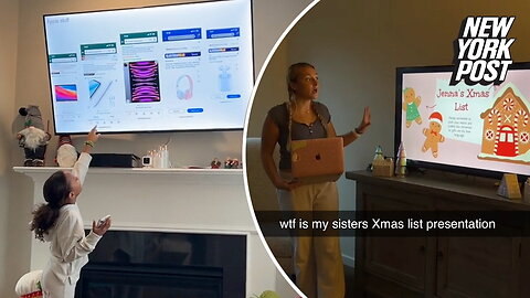 Kids are now making Christmas gift lists as PowerPoint presentations