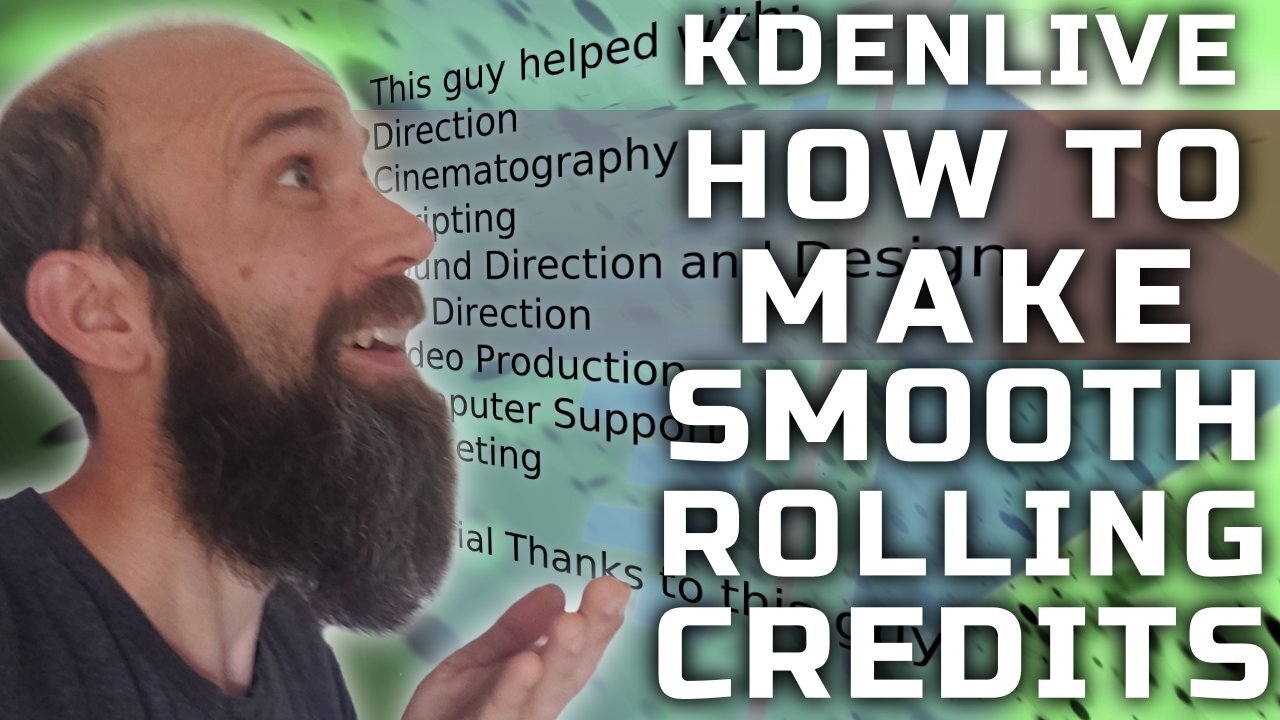 Kdenlive - How to Make Smooth Rolling Credits