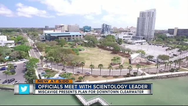 Officials meet with Scientology leader