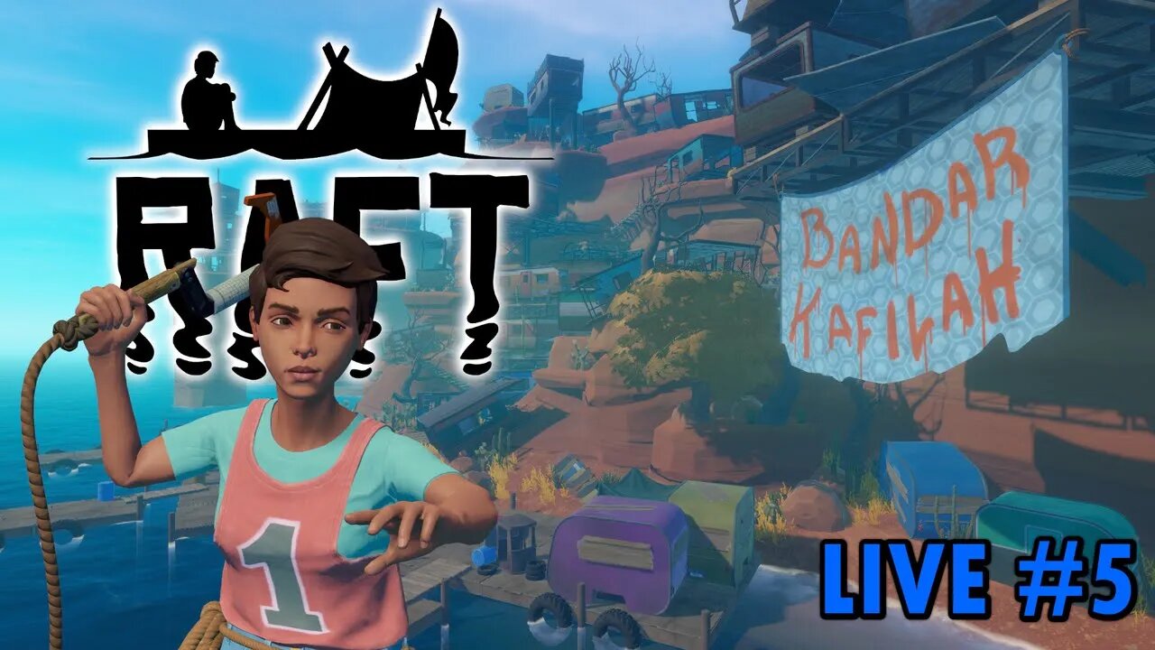 Trash island, my home | Raft let's play Ep 5 #live 2022