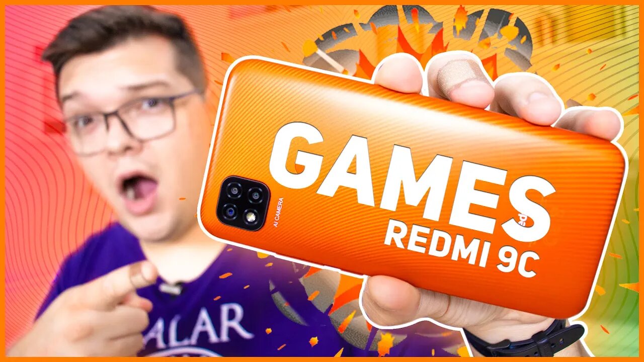 Xiaomi Redmi 9C em JOGOS! PUBG, COD, AOV e FREE FIRE! 💣