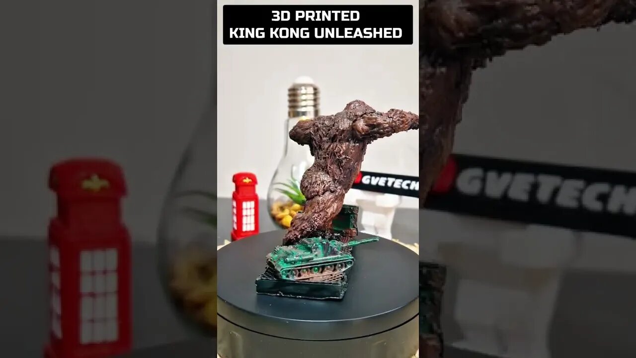 3D Printed King Kong Unleashed #shorts #kingkong