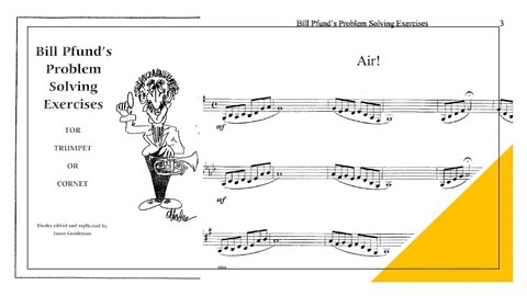 Bill Pfund´s Problem Solving Exercises for Trumpet or Cornet - AIR!