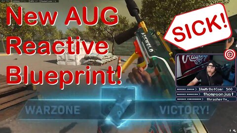 High Warzone Kill Wins with New AUG Reactive Blueprint!!! | Call of Duty: Cold War/Warzone #shorts