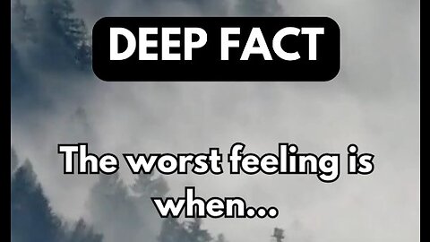 The worst feeling is when