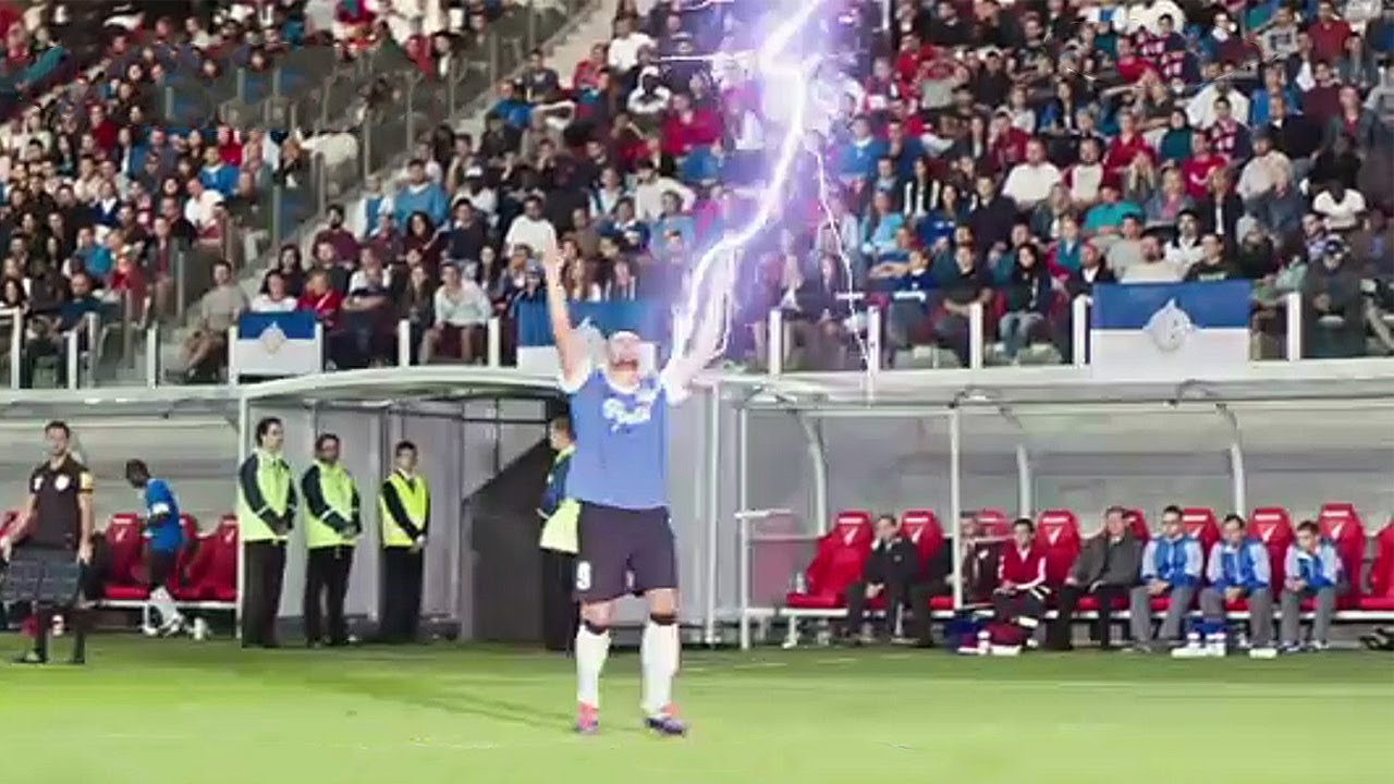 Lightning Strikes In Football