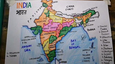 How to draw India map SAAD