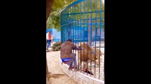 Hand in the lion's mouth