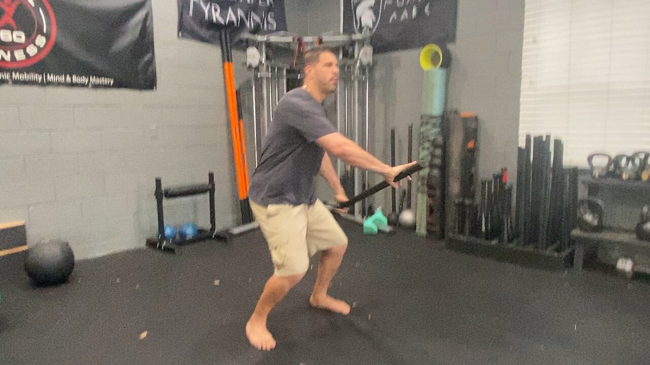 Flow Friday: (Macebell Tic-Toc Rotational Squat)