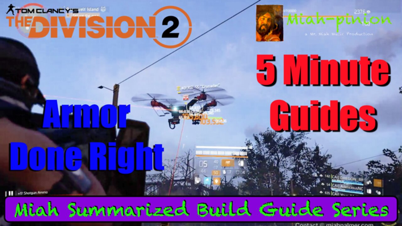 Armor Done Right - Division 2 Build Guide - Miah Summarized Build Guide Series
