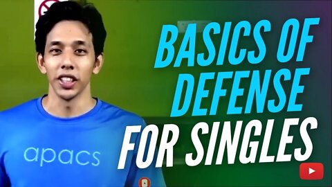Basics of Defense for Singles - Badminton Lesson from Coach Nik Azfar - Malay with English subtitles