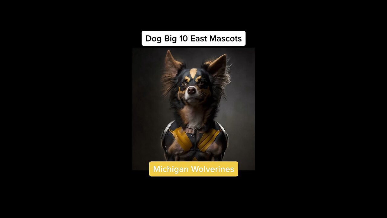 Asking AI to imagine the Big 10 East Mascots as dogs! #dogs #ai #midjourney #big10 #michigan