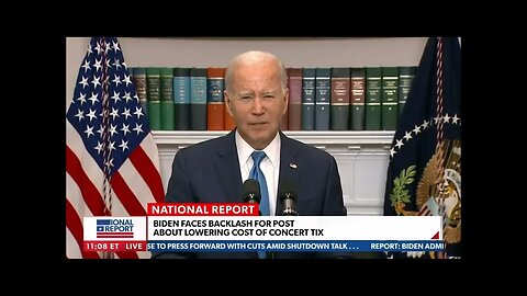 President "Middle Class(less)" Joe: Let them Eat Cake (cheaper concert tickets)!