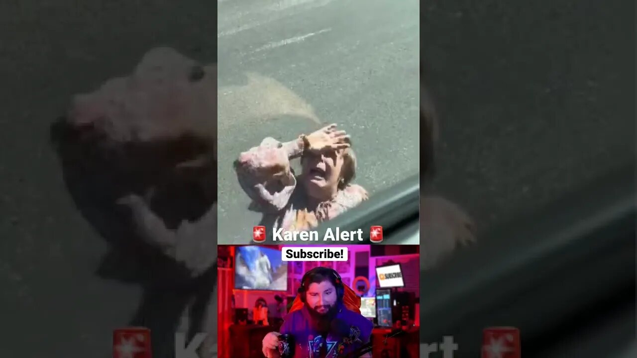 Dramatic Karen pretends to be the victim