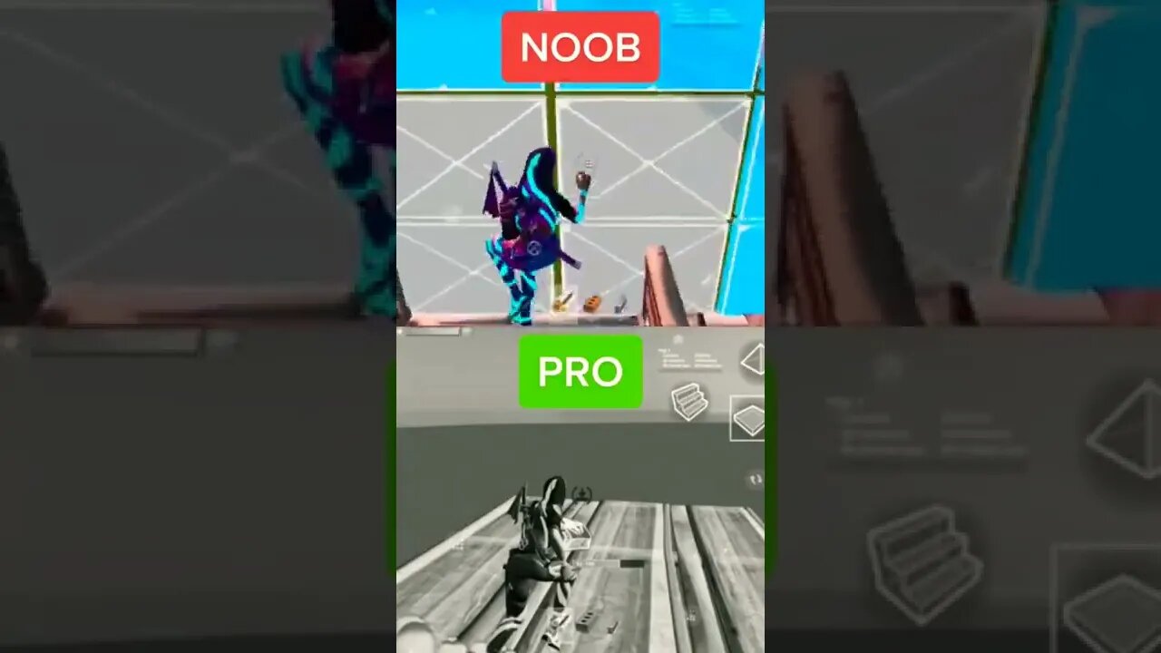 NOOB VS PRO NO FORTNITE 😱😱😱😱🔥🔥🔥🔥🔥#shorts #viral #fortnite