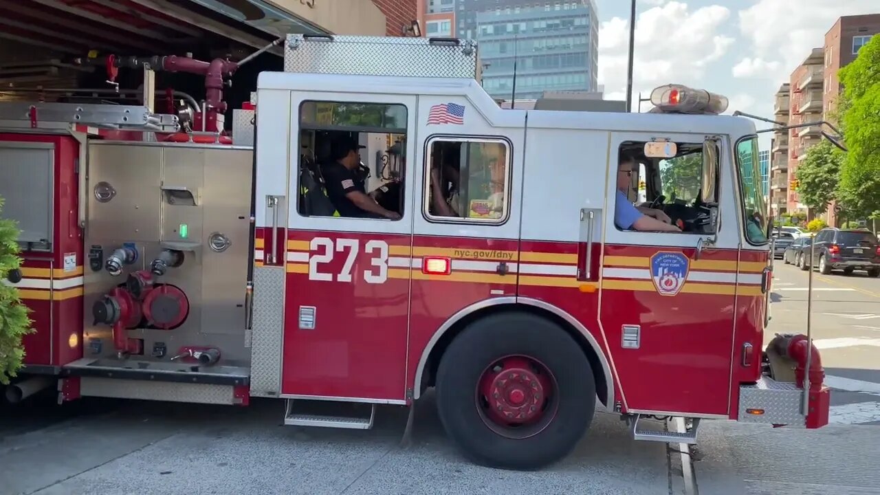 FDNY Engine 273 Responding to an EMS Run