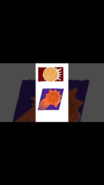 Drawing Old and New Phoenix Sun's Logo #phoenixsuns #NBA #art #drawing