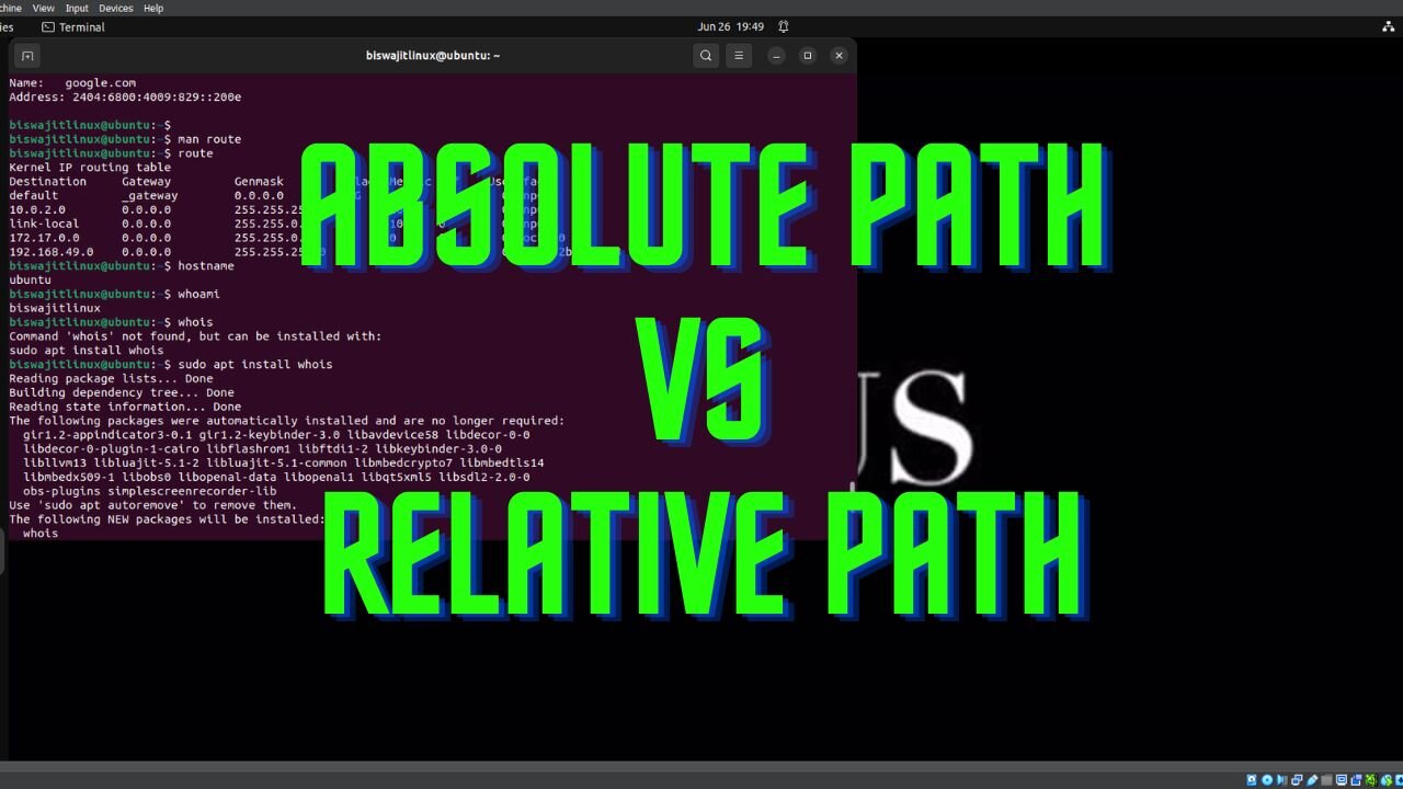 Absolute Path vs Relative Path Explained in Layman's Terms with Practical