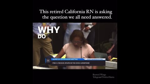 Retired RN Asking the Important Question about Vaccine Mandates