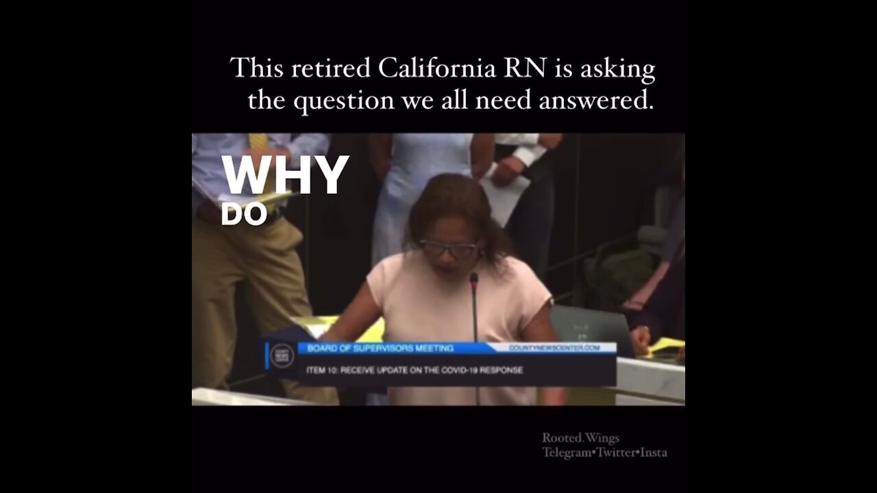 Retired RN Asking the Important Question about Vaccine Mandates