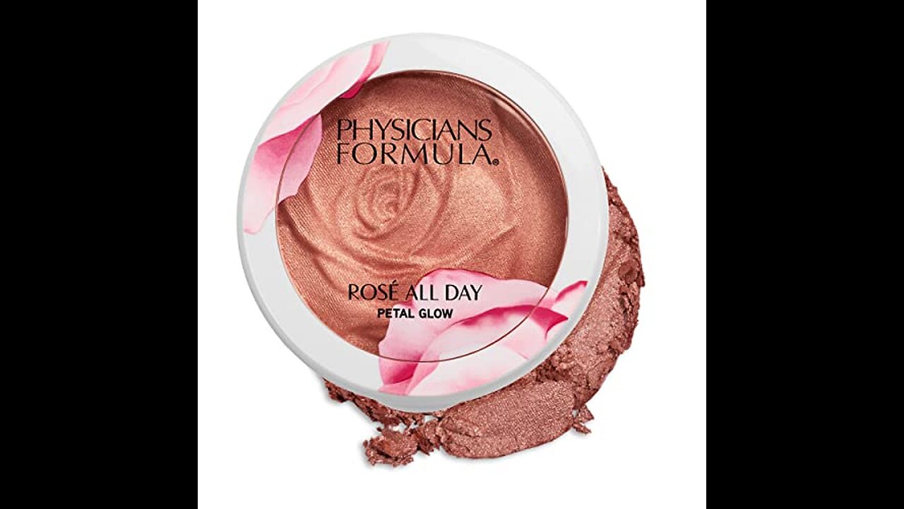 Physicians Formula Rosé All Day Highlighter Makeup Blush Face Powder, Blush Petal Glow, Shimmer...