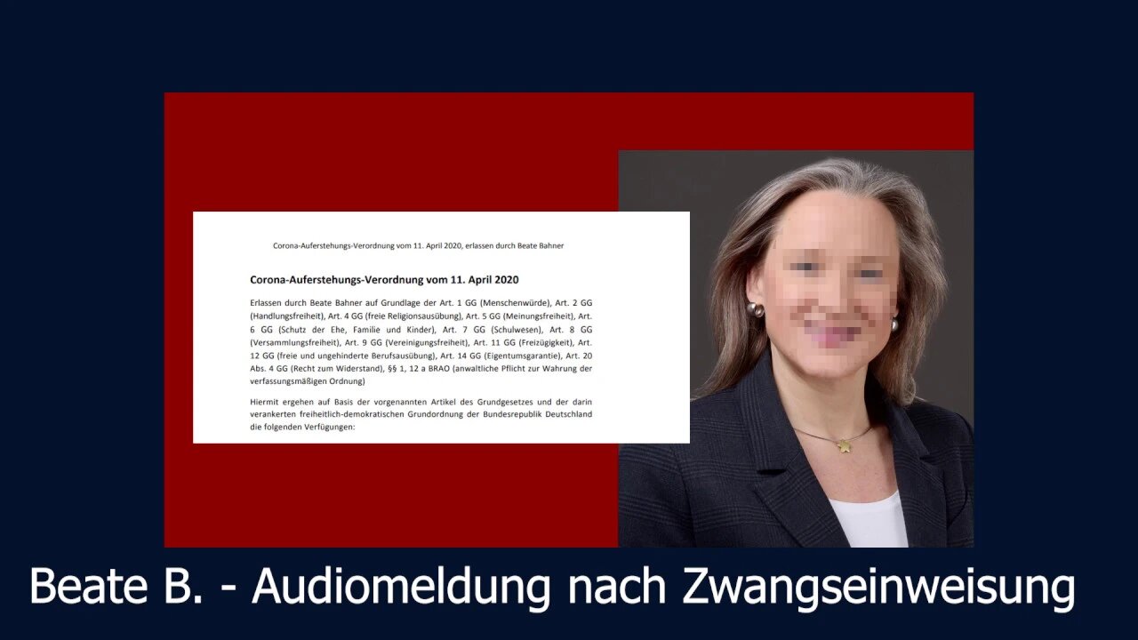 Beate Bahner - Audiobotschaft aus Psychiatrie authentisch