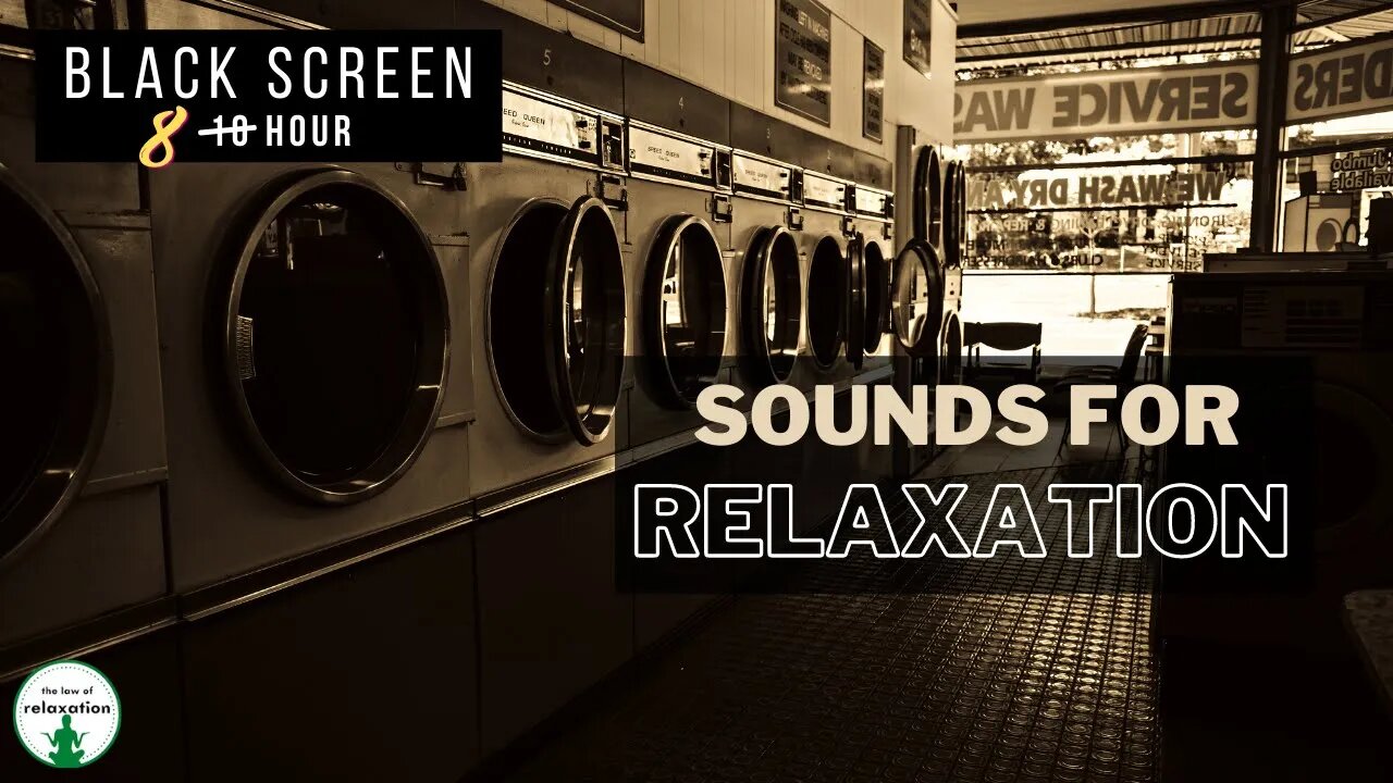 Washing Machine Sounds for Relaxation | Black Screen