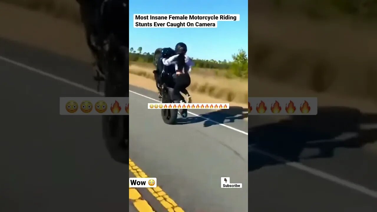 Most Insane Female Motorcycle Riding Stunts Ever Caught On Camera #shorts #motorsport #motorcycle